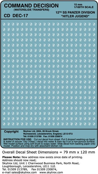 12th SS Panzer Division "Hitler Jugend" (15mm)